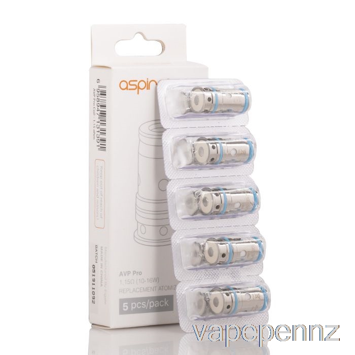 Aspire AVP Pro Replacement Coils 1.15ohm Regular Coils VAPE NZ